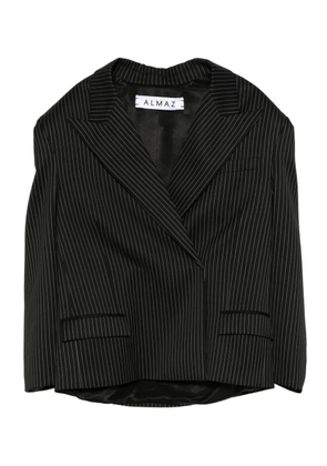 Almaz pinstripe wool blazer - Black
