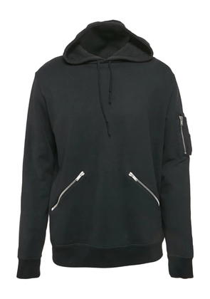 Saint Laurent Pre-Owned pocket-zip hoodie - Black