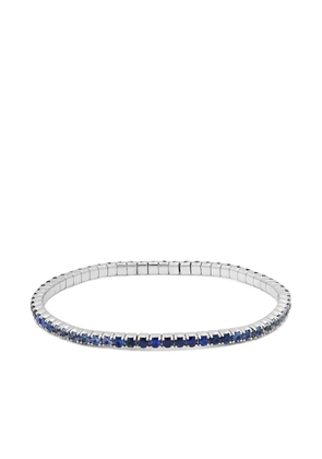Jewels Aficionado 18K white gold Ombré sapphire bracelet - Silver
