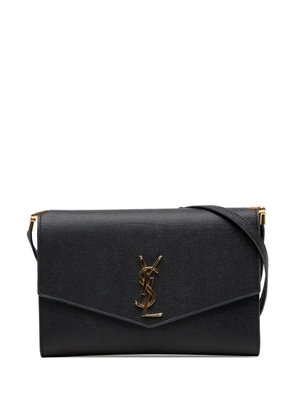Saint Laurent Pre-Owned 2020 Mini Grain de Poudre Uptown crossbody bag - Black