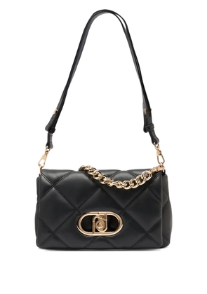 LIU JO LaPuffy quilted logo shoulder bag - Black