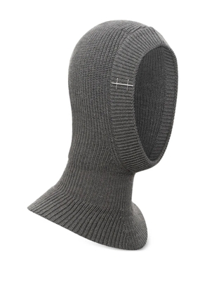 HELIOT EMIL Nebula ribbed-detail balaclava - Grey