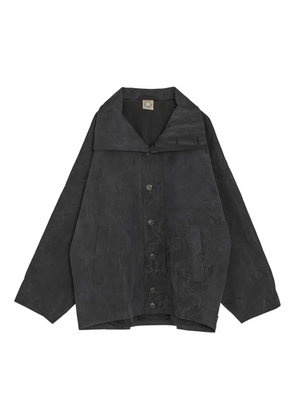 Jan Jan Van Essche wrinkle cotton jacket - Black