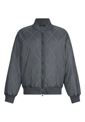 LIU JO quilted studded bomber jacket - Grey