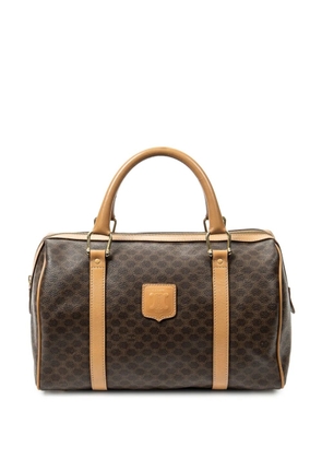 Celine Pre-Owned 1990s Macadam-print top-handle bag - Brown