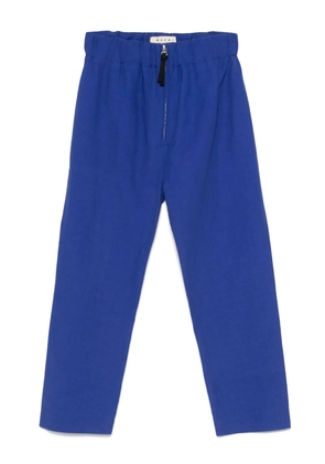 Marni Pre-Owned 2021 cotton-linen blend trousers - Blue