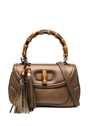 Gucci Pre-Owned 2000-2015 Medium Leather New Bamboo satchel - Brown