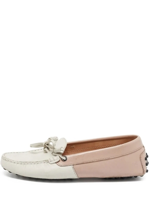 Tod's Vintage pre-owned Gommino two-tone loafers - Pink