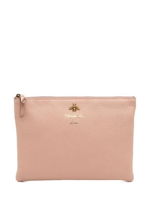 Gucci Pre-Owned 2000-2015 Leather Blind For Love clutch bag - Pink
