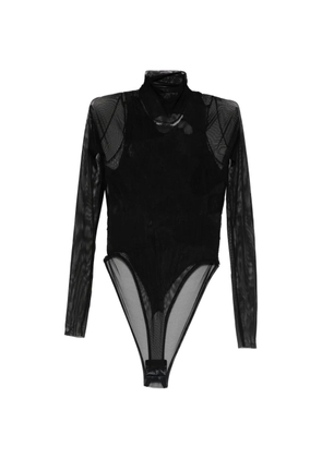 Oh Carla mesh long-sleeved bodysuit - Black