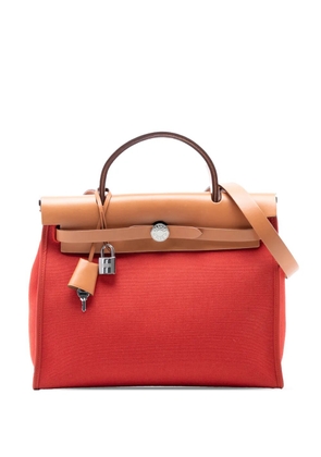 Hermès Pre-Owned 2017 Toile Herbag Zip 31 satchel - Red
