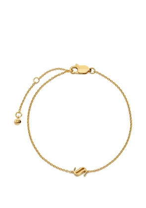 Monica Vinader Initial S chain bracelet - Gold