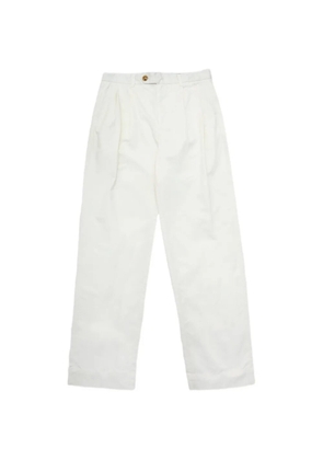 SELECTED Adam wide-leg trousers - White