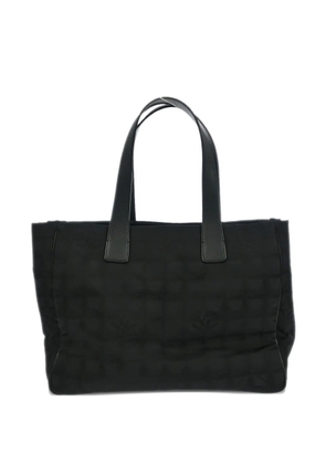 CHANEL Pre-Owned 2008-2009 jacquard travel line tote - Black