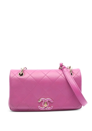 CHANEL Pre-Owned 2020-2021 small Flap shoulder bag - Pink