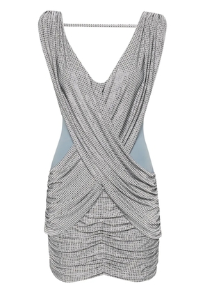 MITILIANE COUTURE crystal-embellished mini dress - Grey