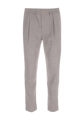 Eleventy button pleat trousers - Grey