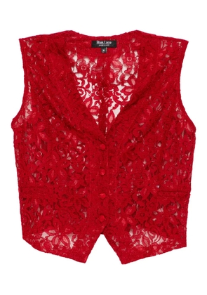 BLAKLACE lace tank top - Red