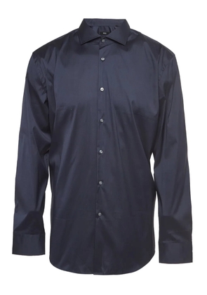 BOSS pre-owned stretch-design button-up shirt - Blue