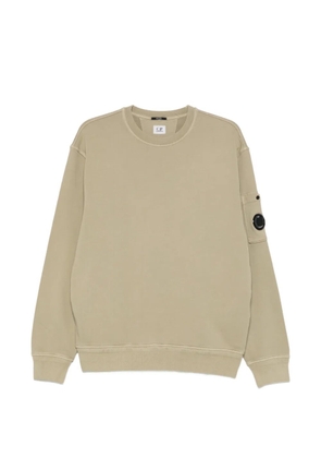 C.P. Company logo-patch crew-neck sweatshirt - Green