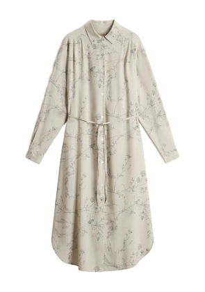 Woolrich floral print shirt dress - Neutrals