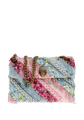 Kurt Geiger London Kensington fringed shoulder bag - Blue