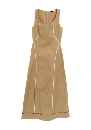 Fendi Pre-Owned 2010s cotton midi dress - Neutrals