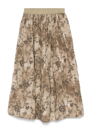 Uma Wang Gillian midi skirt - Neutrals