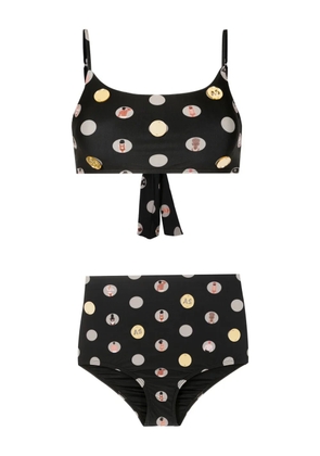 Amir Slama graphic-print bikini - Black