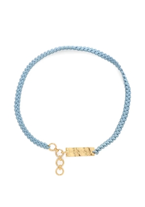 Saint Laurent Pre-Owned 1993 braided belt - Blue