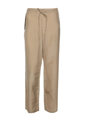 Fendi Pre-Owned silk drawstring trousers - Neutrals