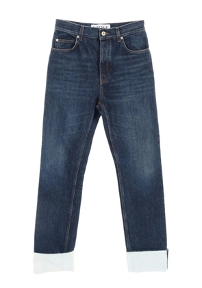 Loewe Pre-Owned 2010s logo-patch jeans - Blue