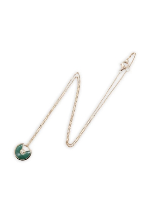 Cartier 2010s 18K rose gold Amulet de Cartier diamond and malachite necklace