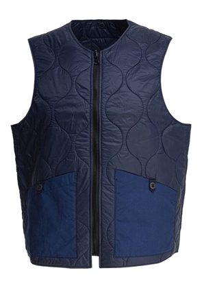 Ceccarelli quilted pocket gilet - Blue
