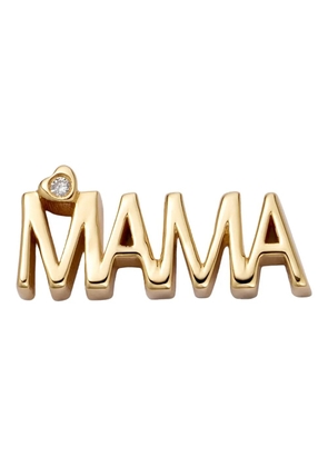 Loquet 18K yellow gold Mama-lettering diamond charm