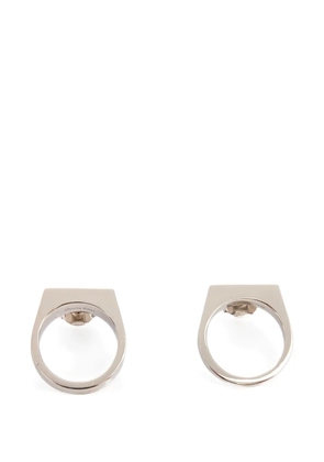 MM6 Maison Margiela Chevalier Ring earrings - Silver