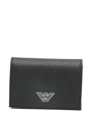 Emporio Armani logo-plaque wallet - Black