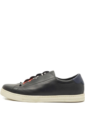 Fendi Pre-Owned leather sneakers - Black