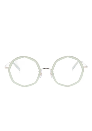Megane and Me geometric-frame glasses - Green