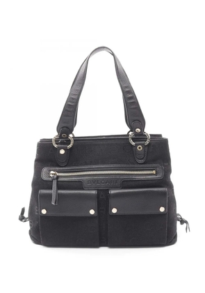 Bvlgari Pre-Owned 2010-2025 Canvas and Leather shoulder bag - Black