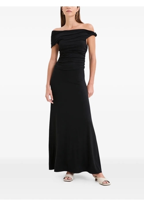 Marcella Manon gathered maxi dress - Black