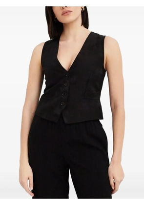 P.A.R.O.S.H. button V-neck waistcoat - Black