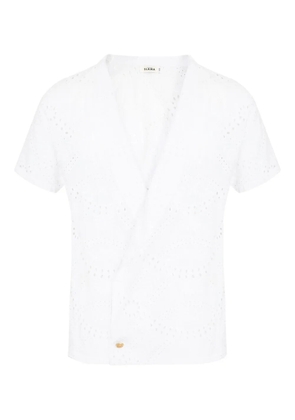 Amir Slama broderie-anglaise shirt - White