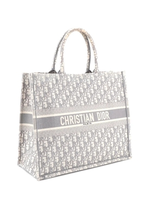 Christian Dior Pre-Owned Book Oblique Canvas Large tote bag - Grey