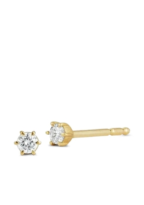 Jade Trau Gold Diamond Studs Earrings - Yellow