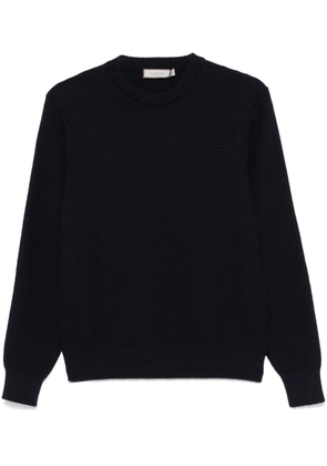 Canali waffle-knit sweater - Blue