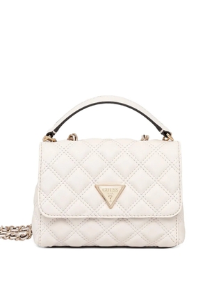 GUESS USA quilted-design crossbody bag - White
