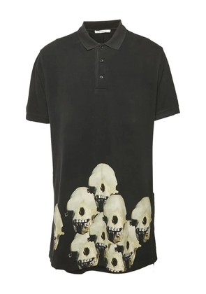 Givenchy Pre-Owned skull-print polo shirt - Black