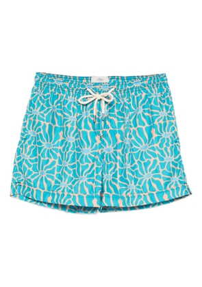 PENINSULA SWIMWEAR floral-print swim shorts - Blue