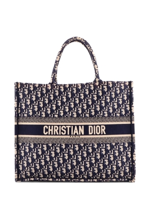 Christian Dior Pre-Owned Book Oblique Canvas Large tote bag - Blue